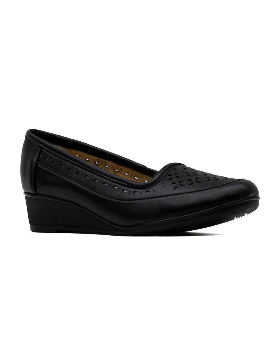 Mocasín de piel para mujer