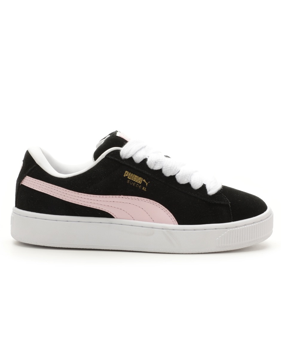 Puma basket black and pink best sale