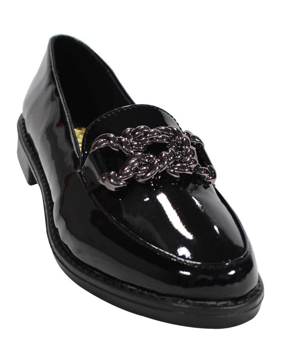 Mocasín de charol para mujer