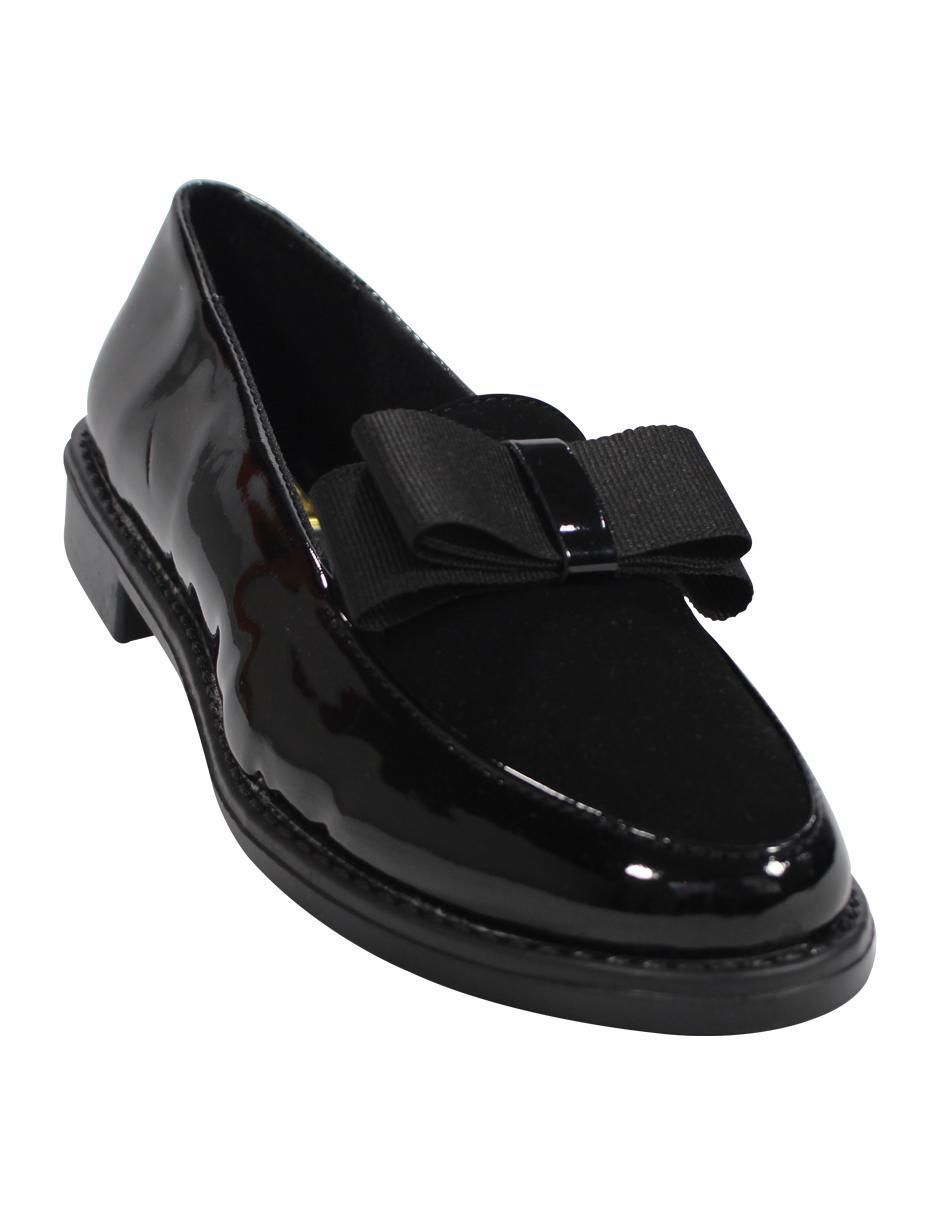 Mocasín de charol para mujer