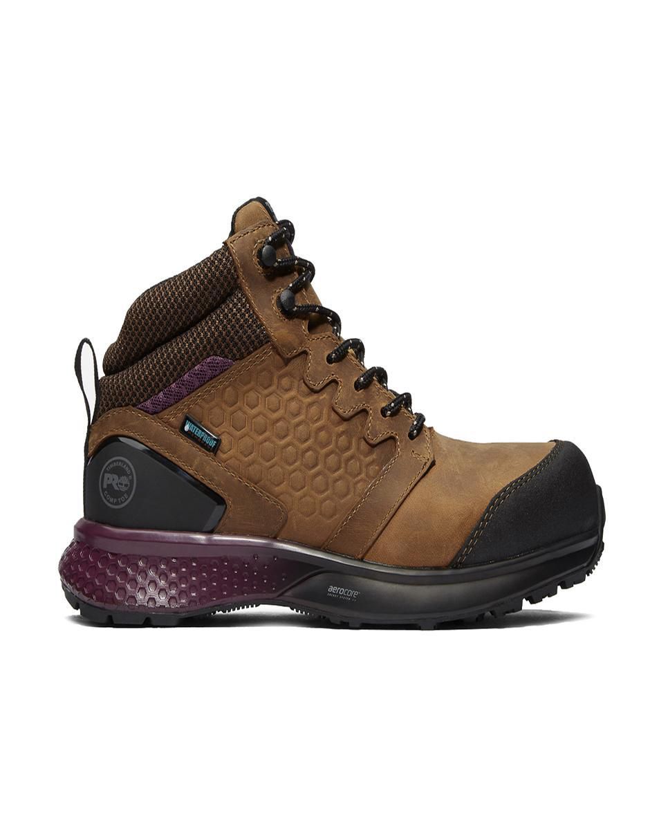 Bota arriba del tobillo Timberland Pro de piel para mujer