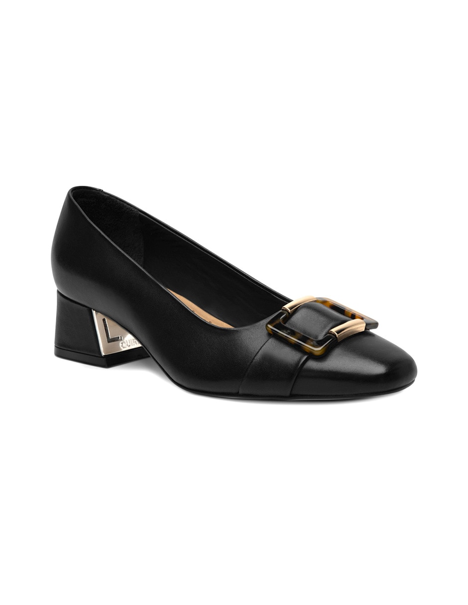 Zapatilla de piel