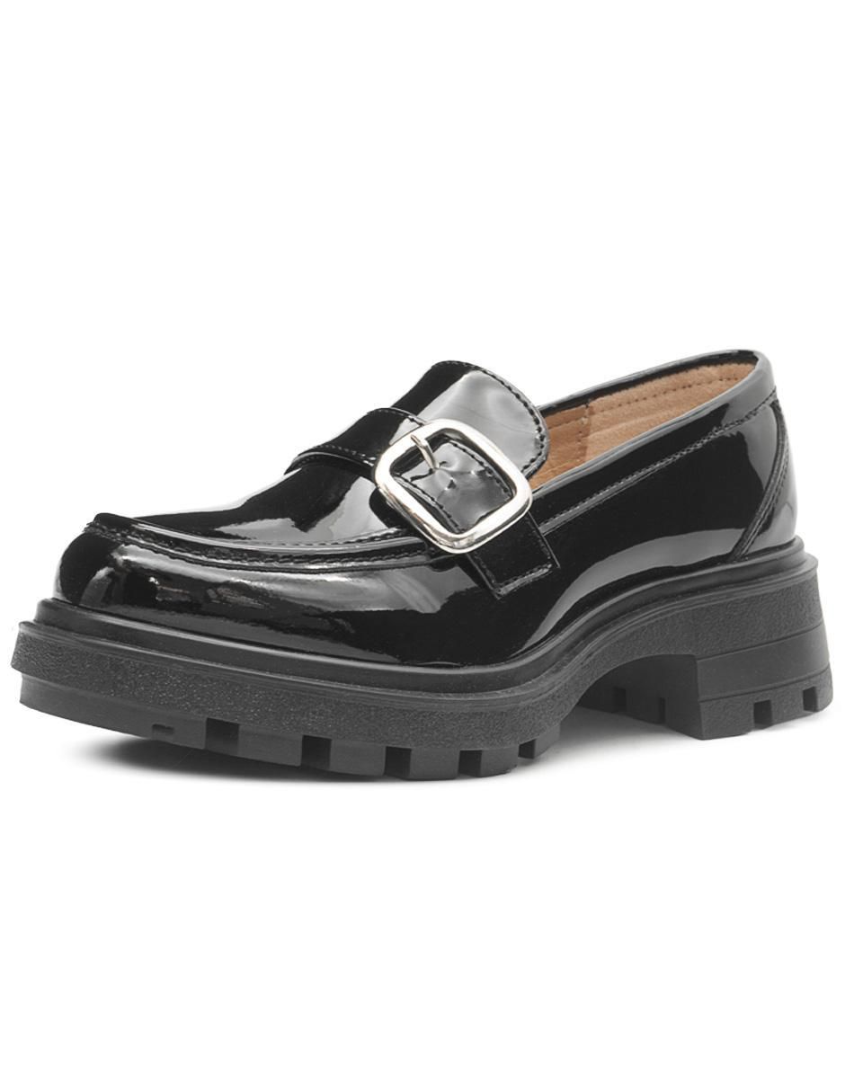 Mocasín Chunky de charol para mujer 4