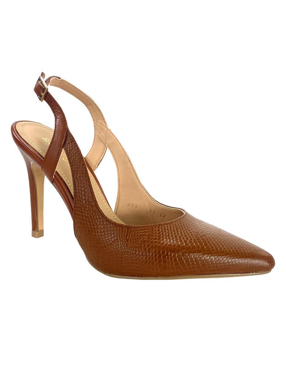 Zapatilla de piel