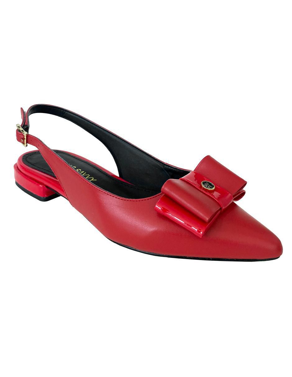Balerina de piel para mujer