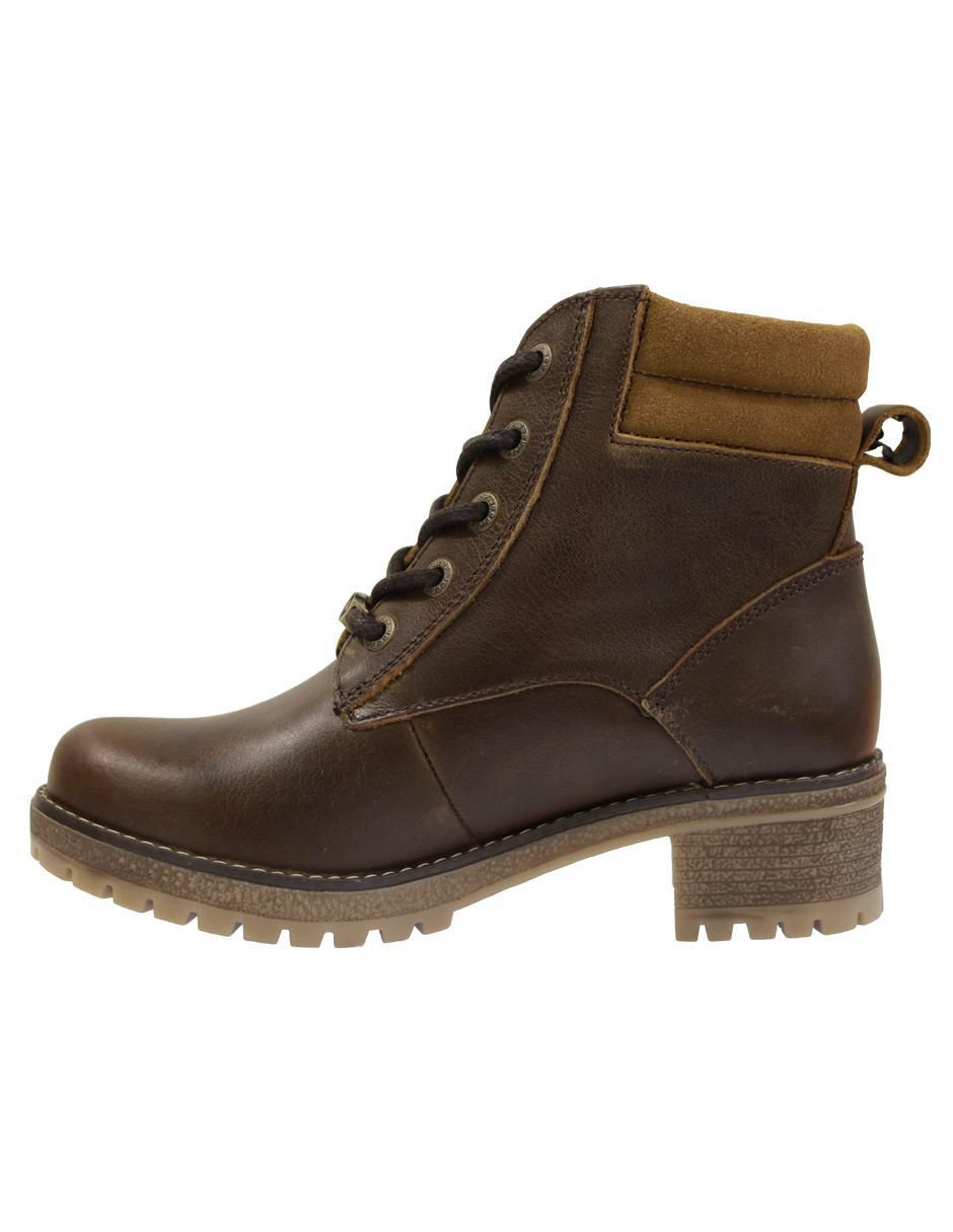 Bota arriba del tobillo de piel para mujer 3