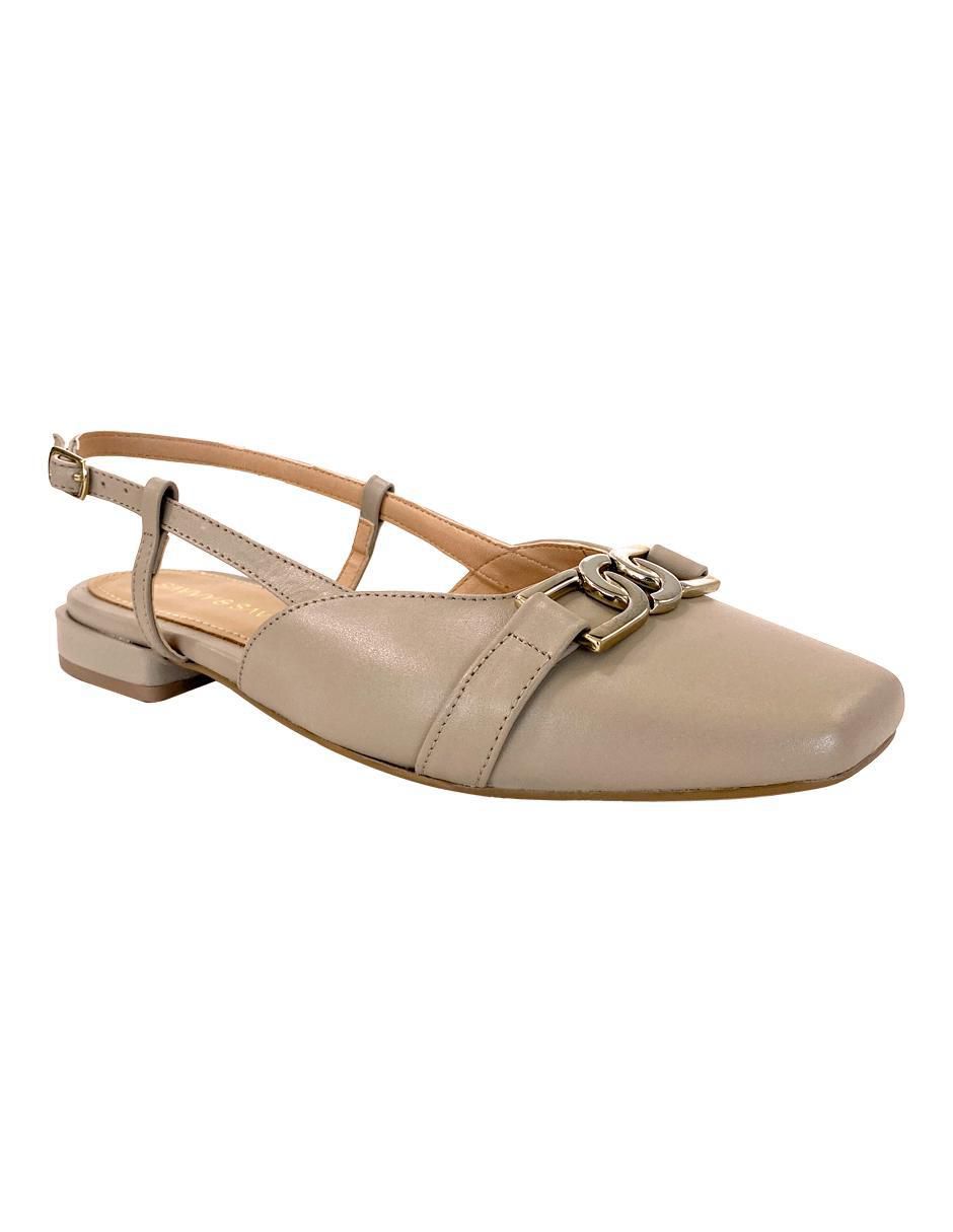 Balerina de piel para mujer