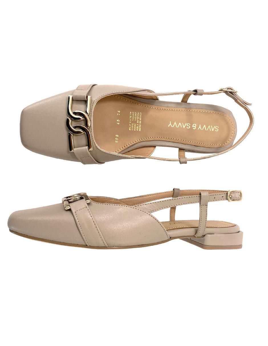 Balerina de piel para mujer 7