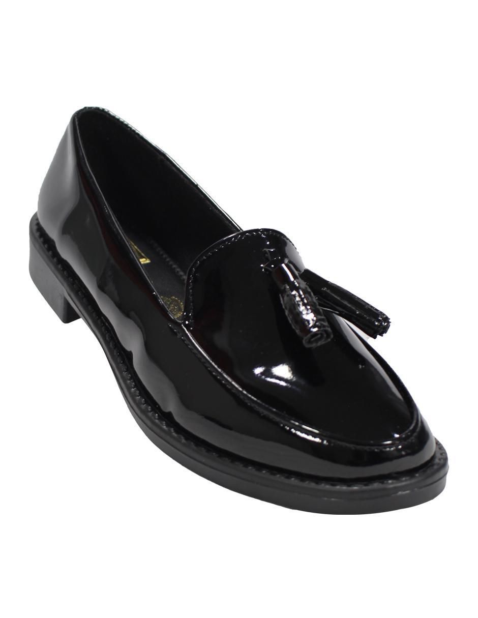 Mocasín de charol para mujer