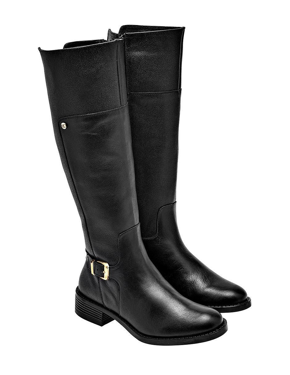 Bota abajo de la rodilla de piel para mujer 3