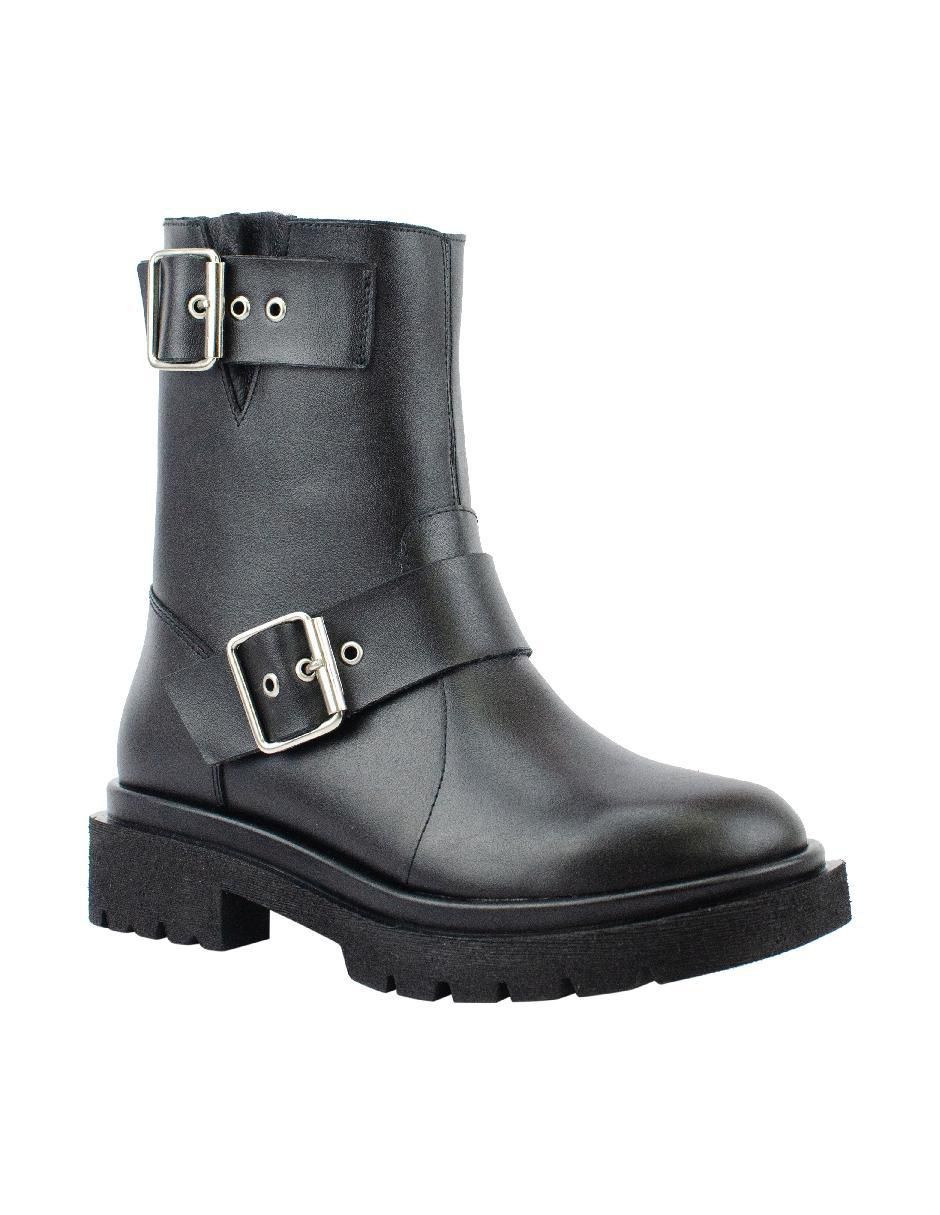 Bota arriba del tobillo de piel para mujer