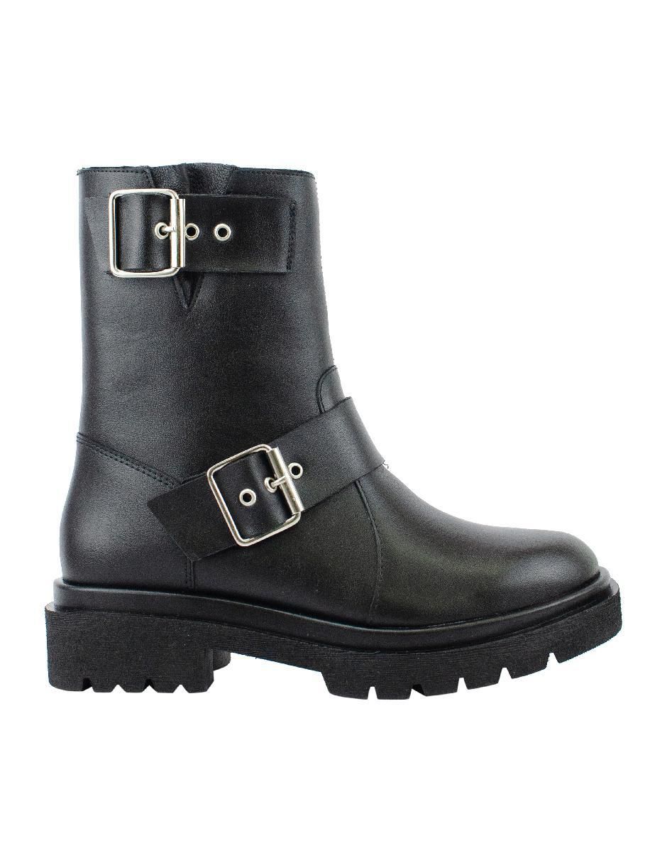 Bota arriba del tobillo de piel para mujer 2