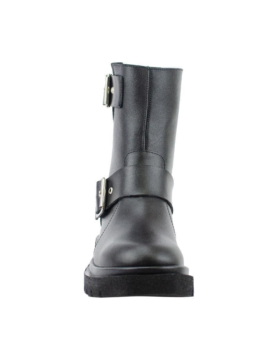 Bota arriba del tobillo de piel para mujer 4