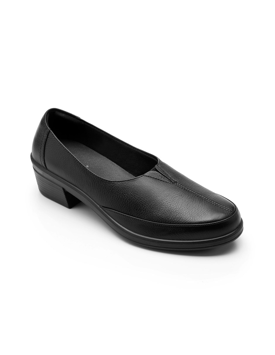Mocasín de piel para mujer