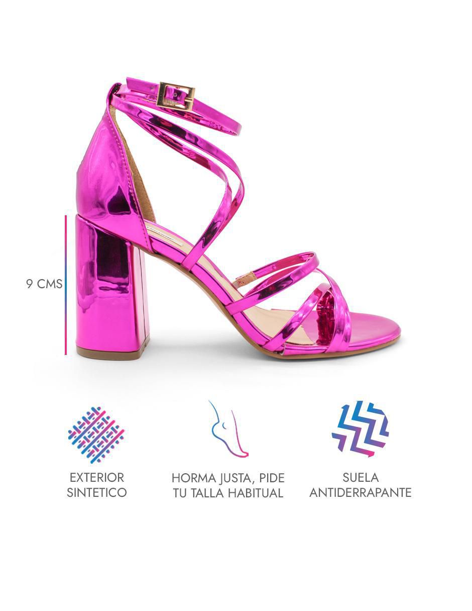 Sandalia Mirror Pink para mujer 3
