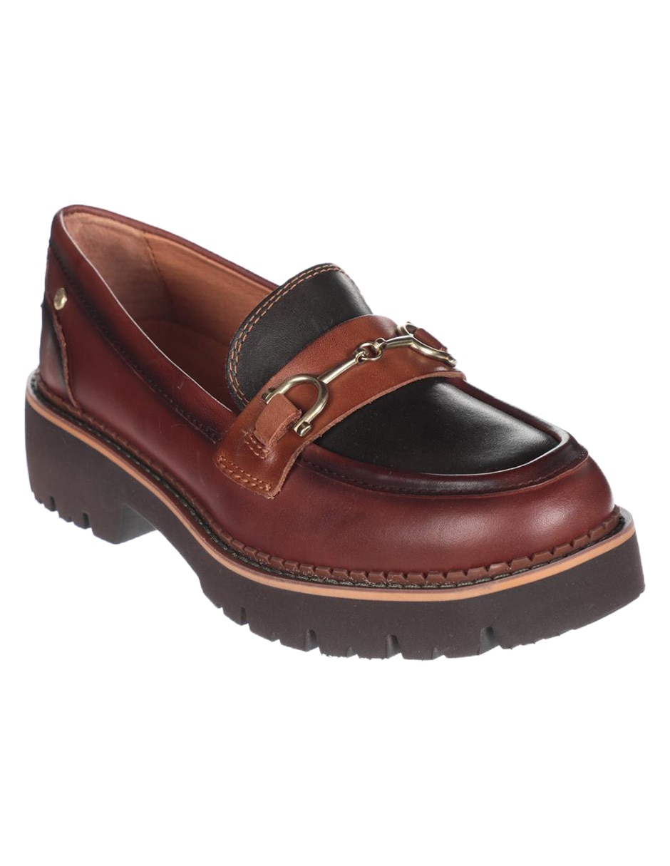 Mocasín de piel para mujer