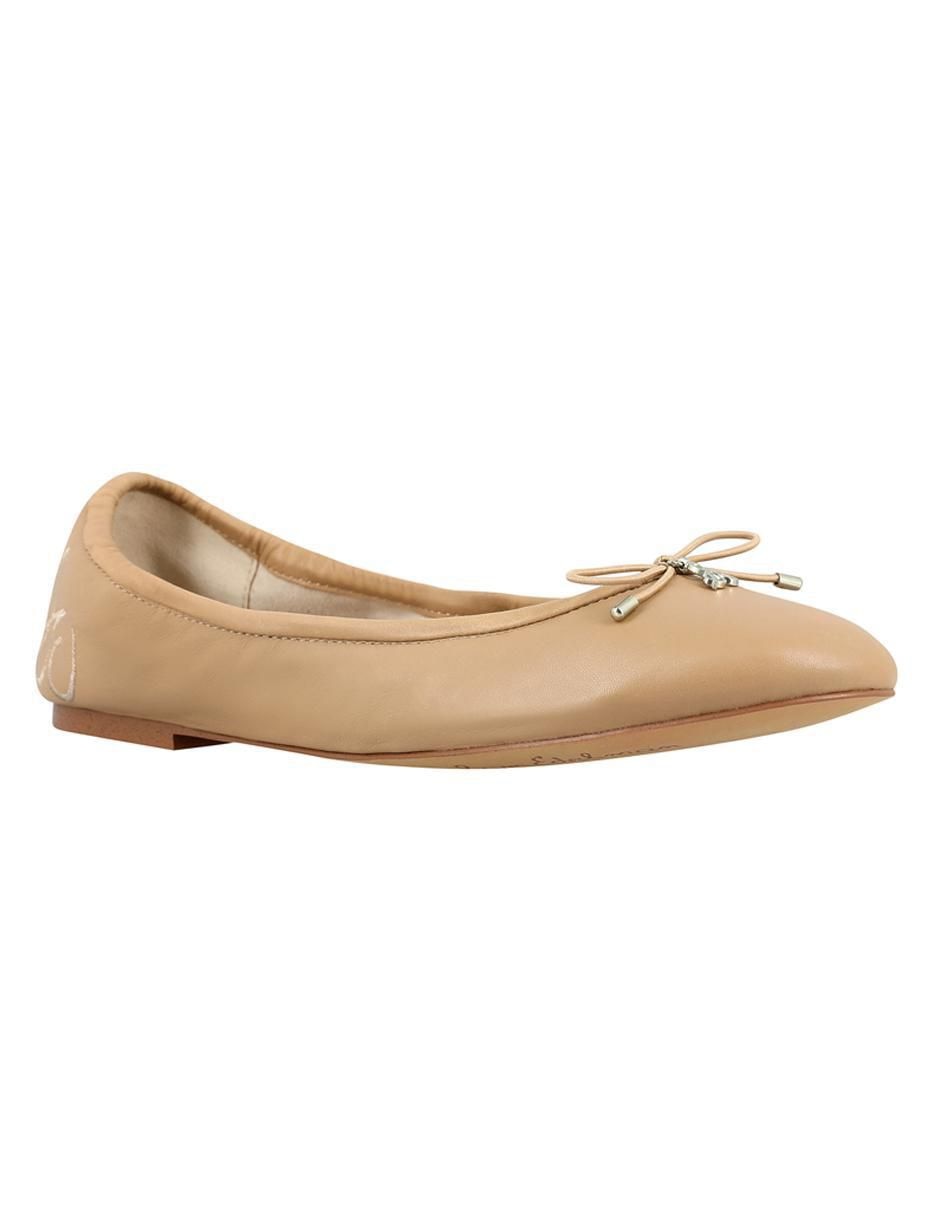Balerina de piel para mujer