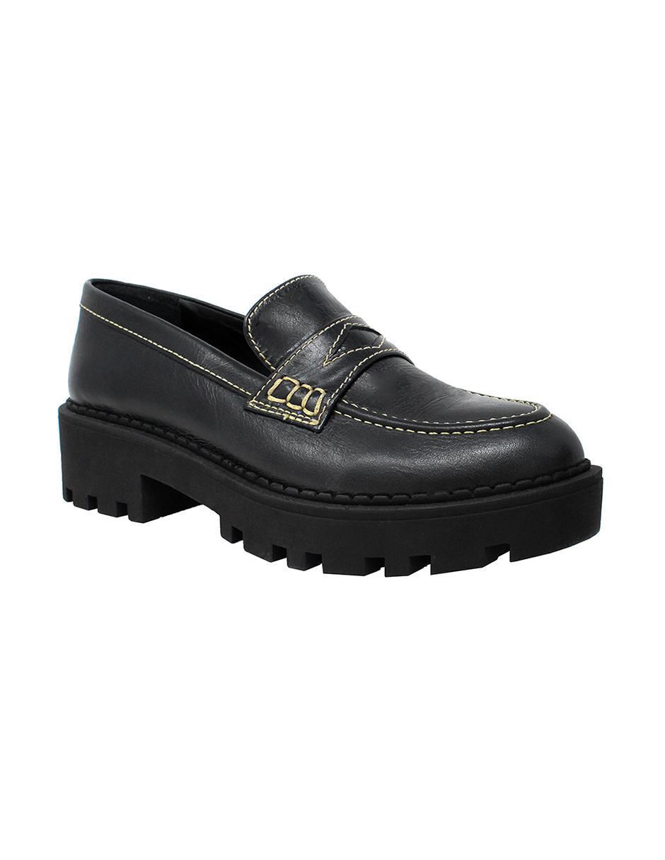 Mocasín Quinn de piel para mujer