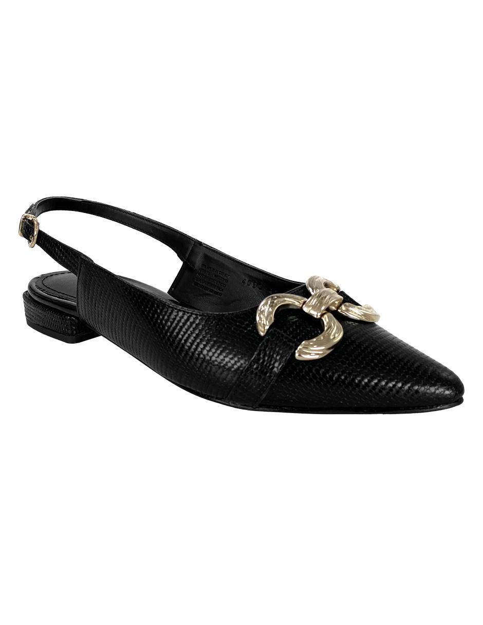 Balerina de piel para mujer