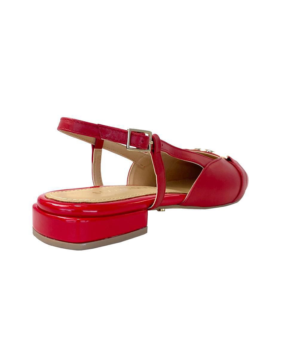 Balerina de piel para mujer 4