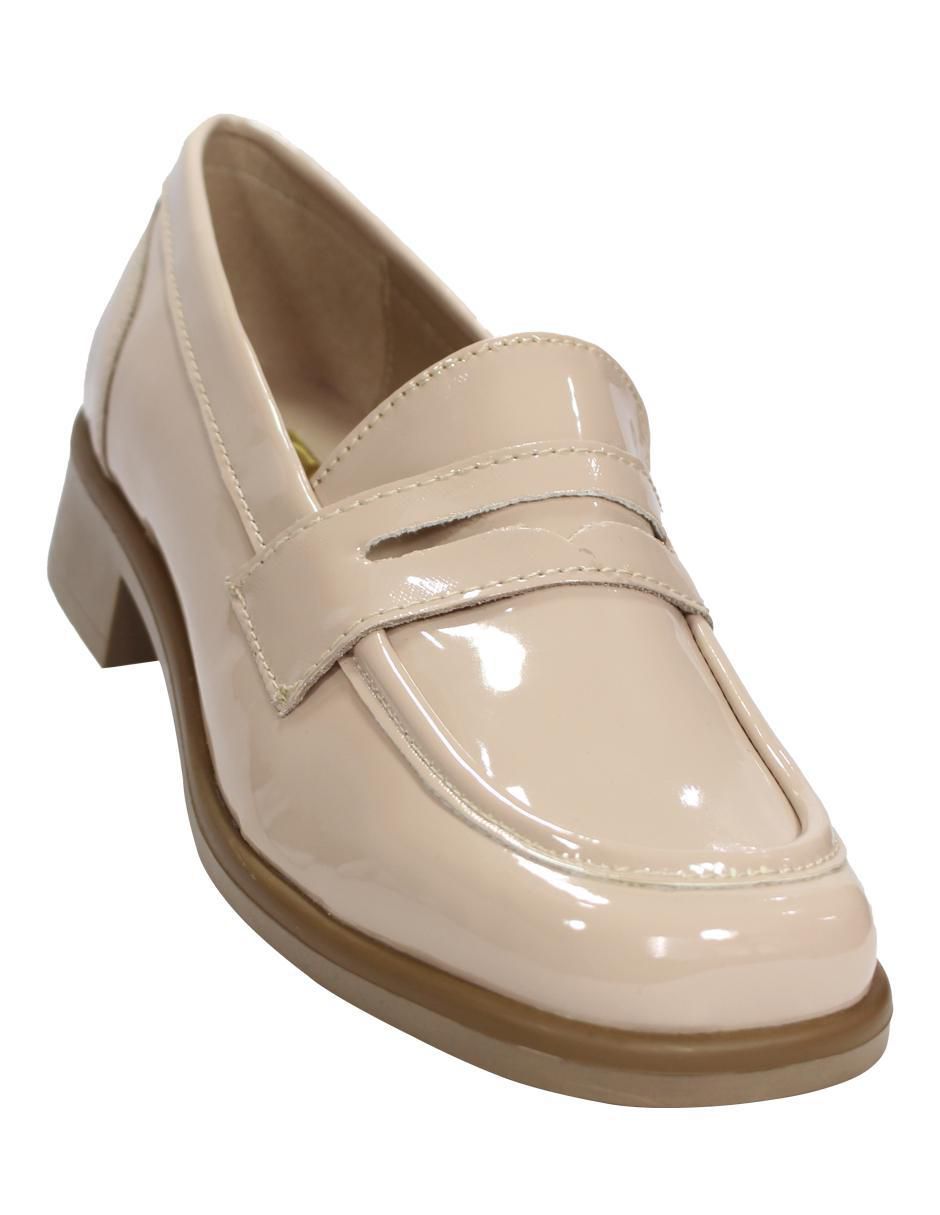Mocasín de charol para mujer