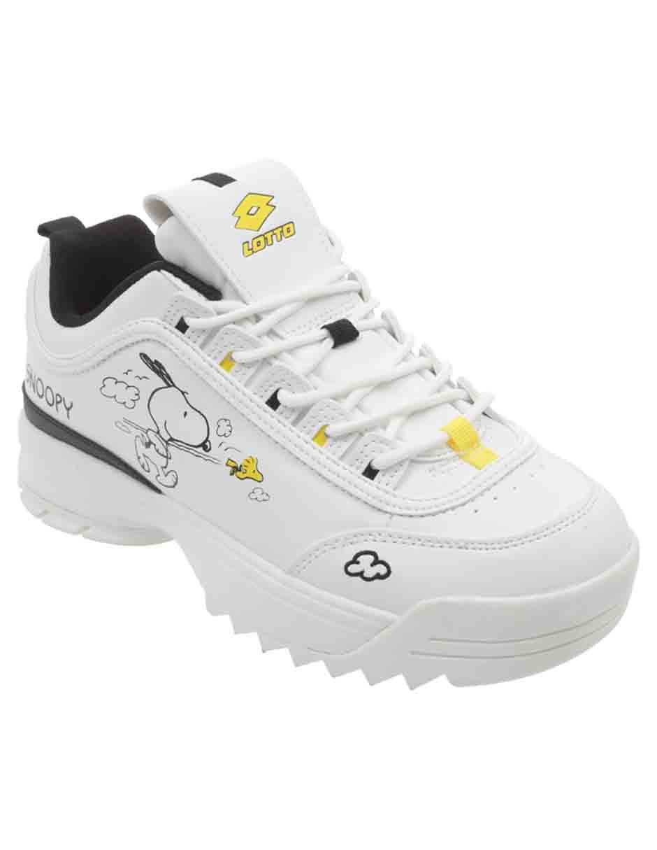 Tenis Lotto Wicked Snoopy Follow Me para mujer