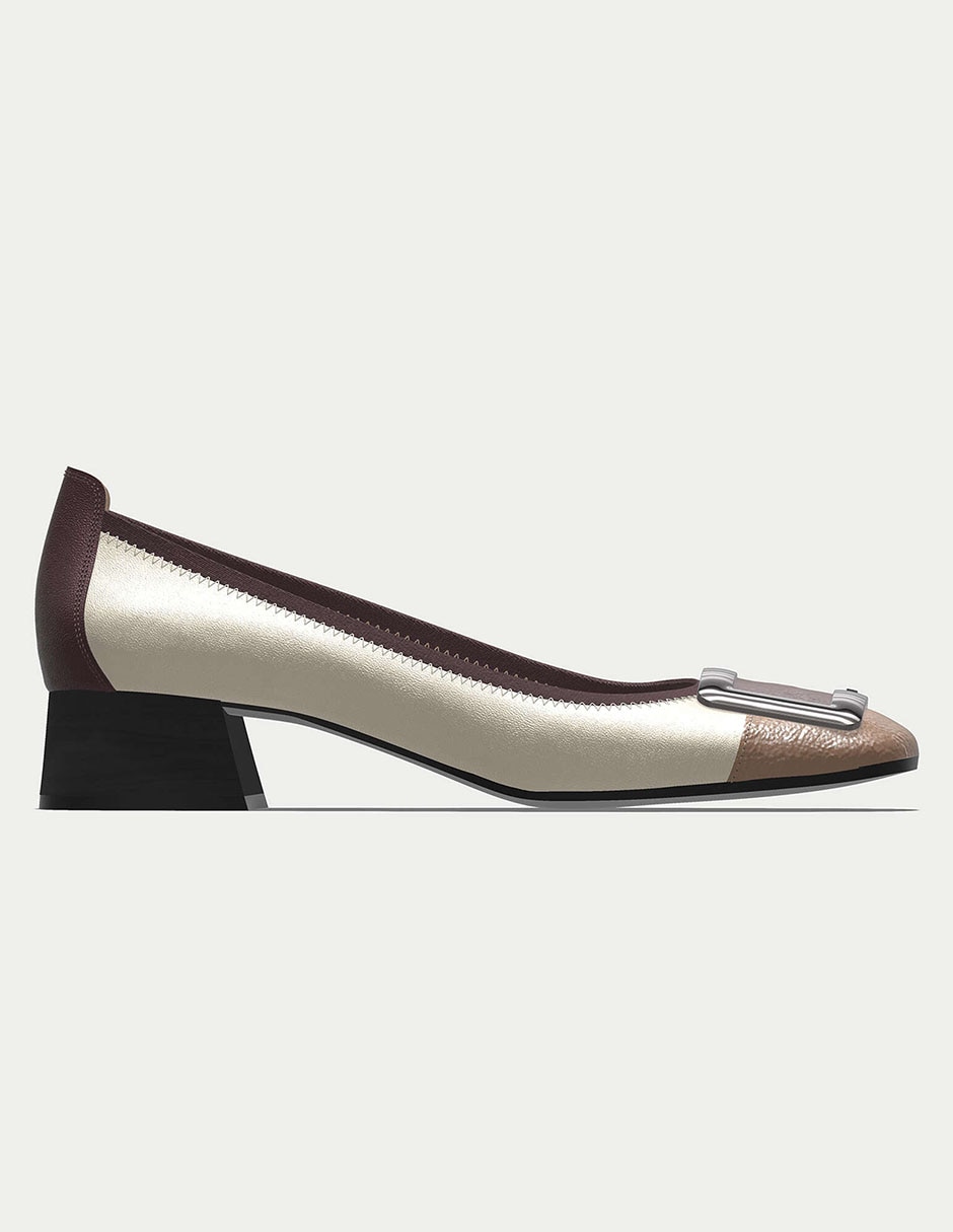 Balerina de piel bovino para mujer 1