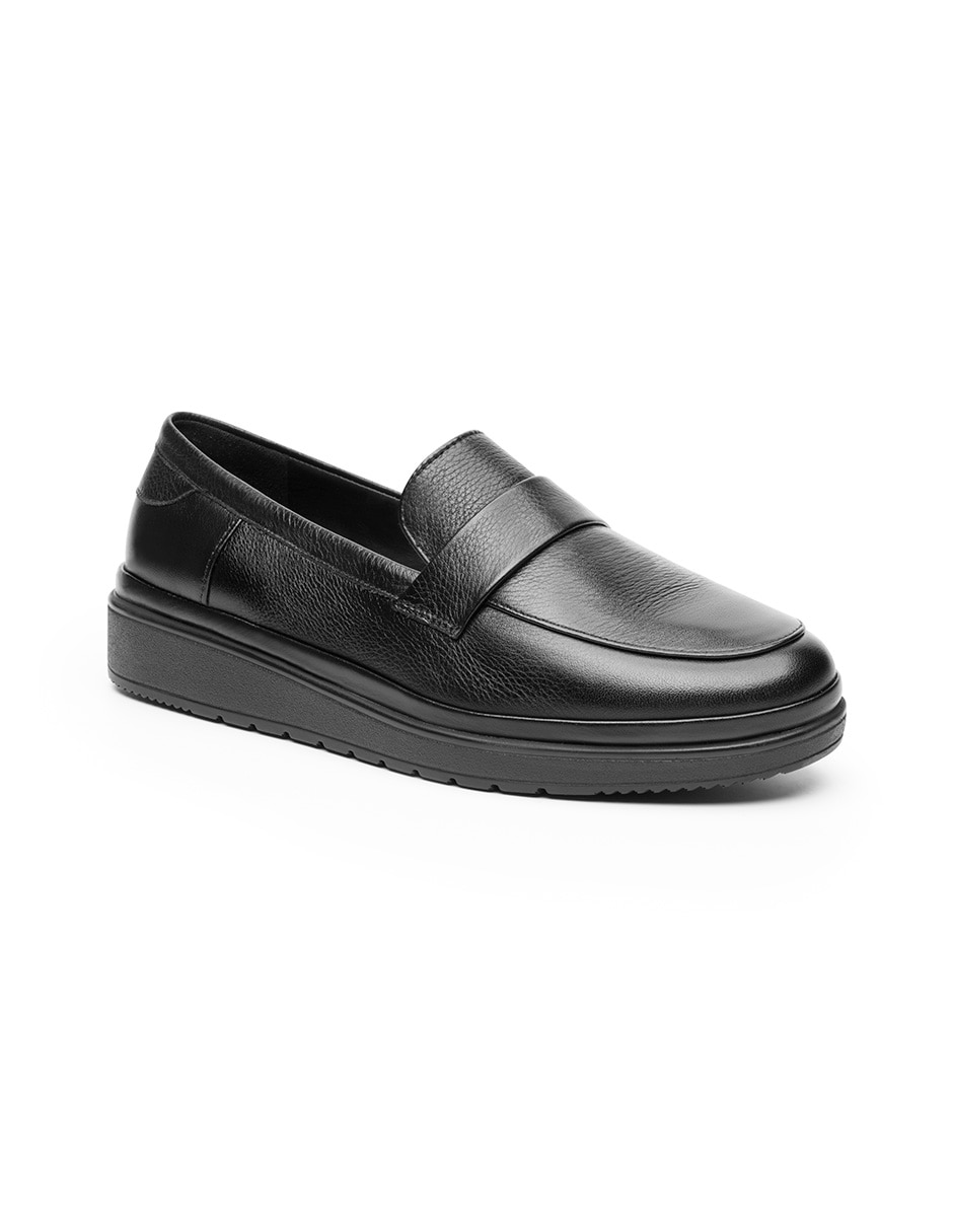 Mocasín de piel para mujer