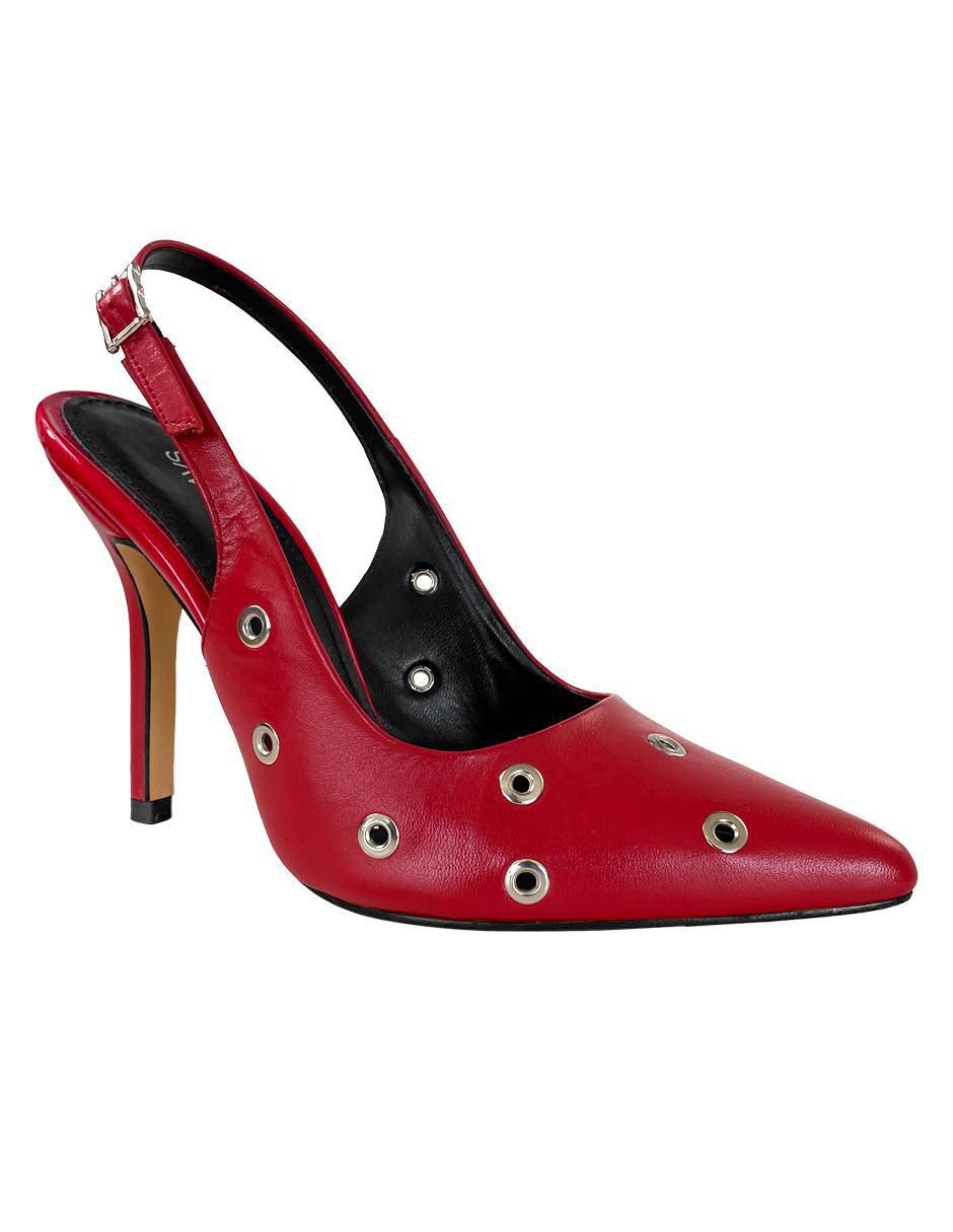 Zapatilla de piel