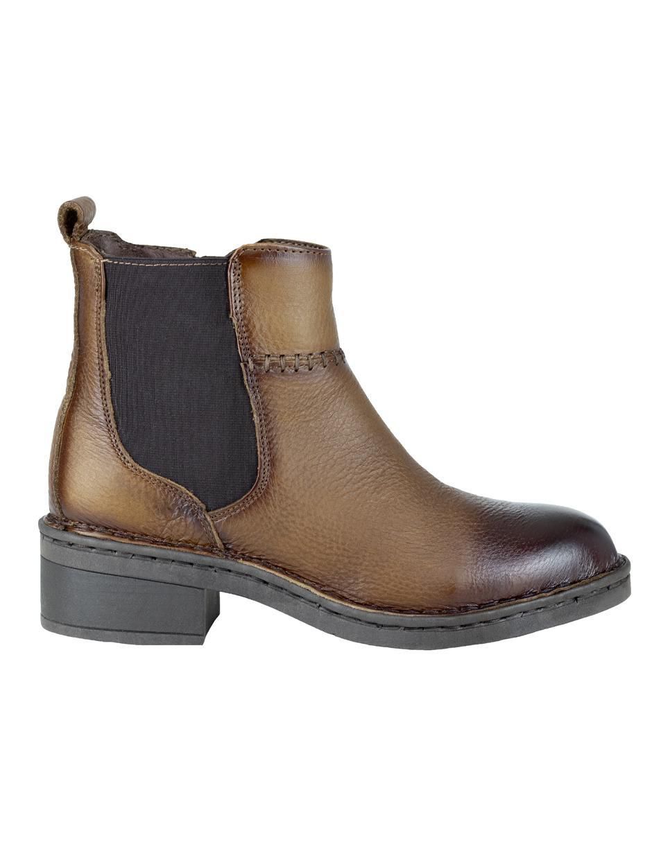 Bota arriba del tobillo de piel para mujer 2