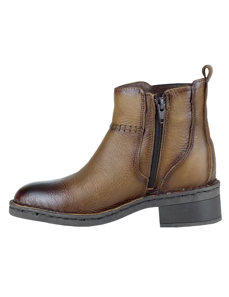 Bota arriba del tobillo de piel para mujer 3