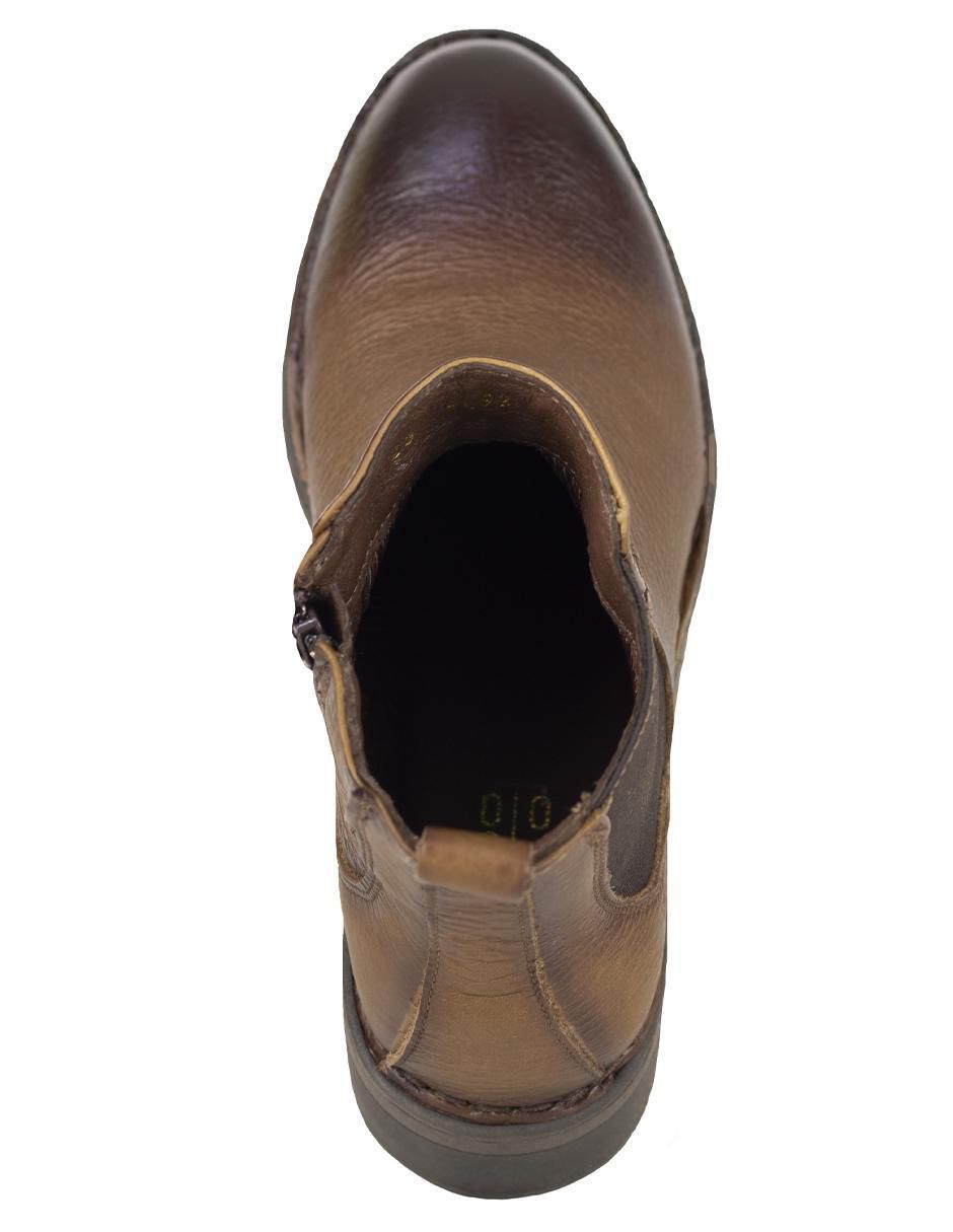 Bota arriba del tobillo de piel para mujer 6
