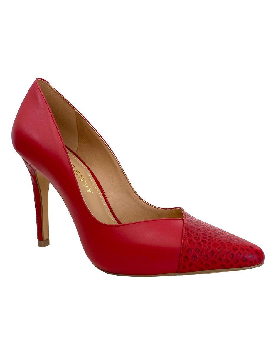 Zapatilla de piel