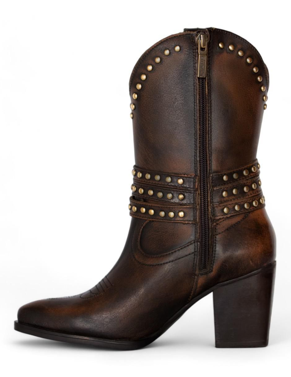 Bota cowboy abajo de la rodilla lyard primavera-verano "de" piel bovino "para mujer"