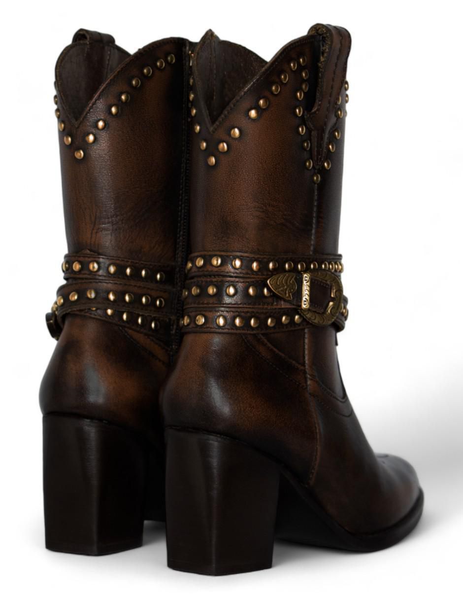 Bota cowboy abajo de la rodilla lyard primavera-verano "de" piel bovino "para mujer"