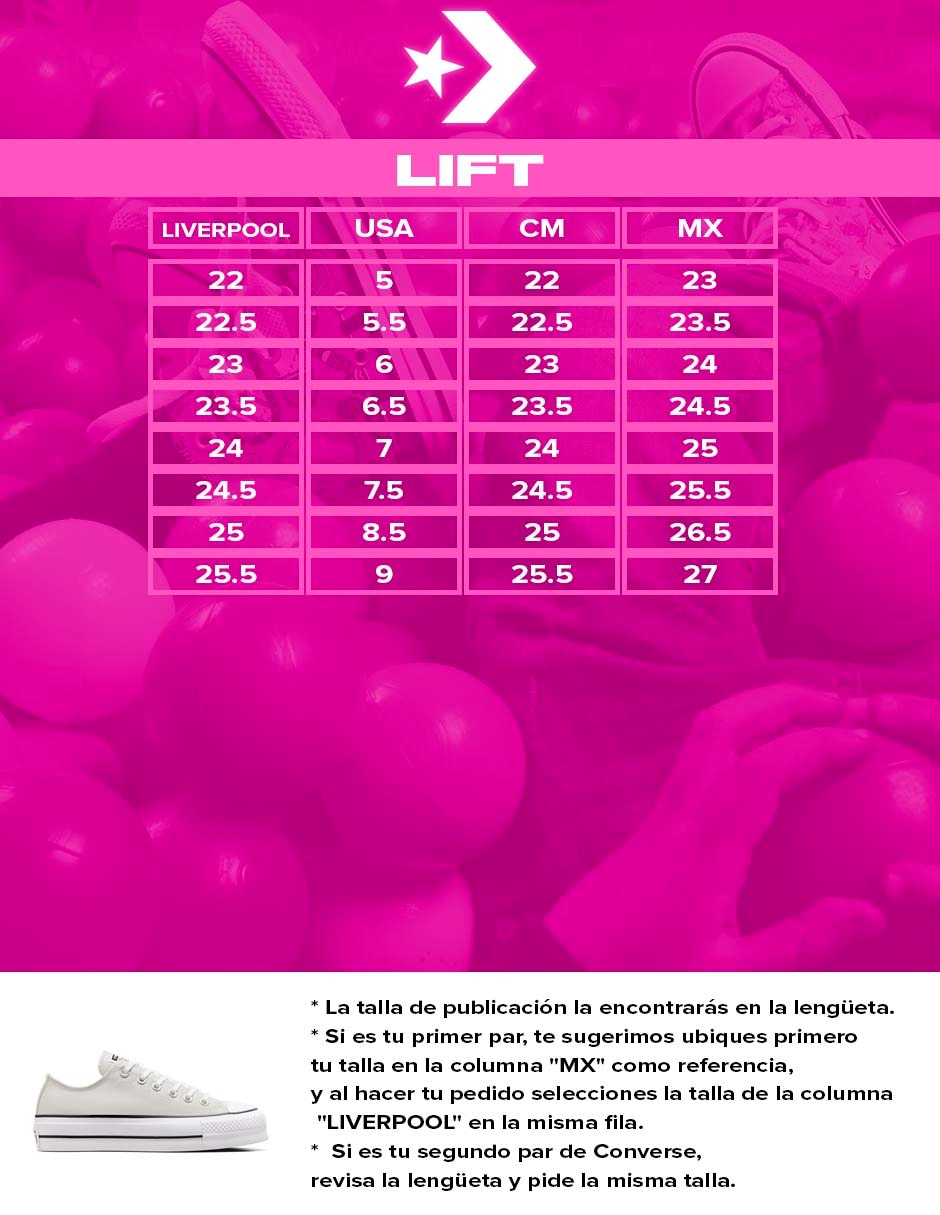 Tenis Ctas Lift Ox para mujer 6
