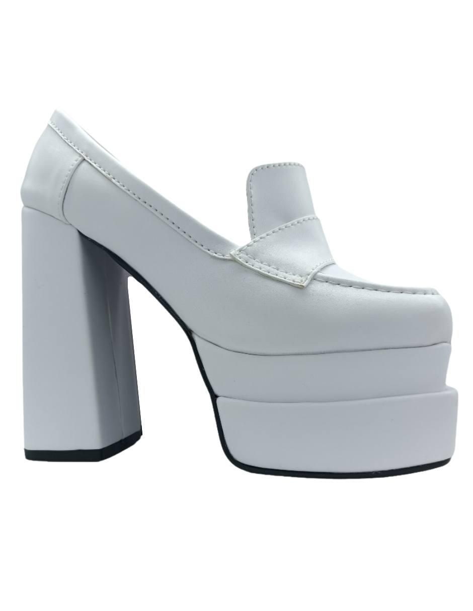 Zapato de plataforma punta cuadrada