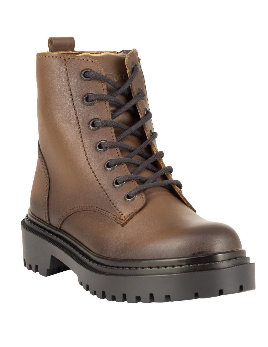Bota arriba del tobillo de piel para mujer