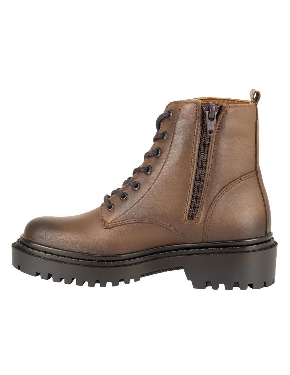 Bota arriba del tobillo de piel para mujer 3
