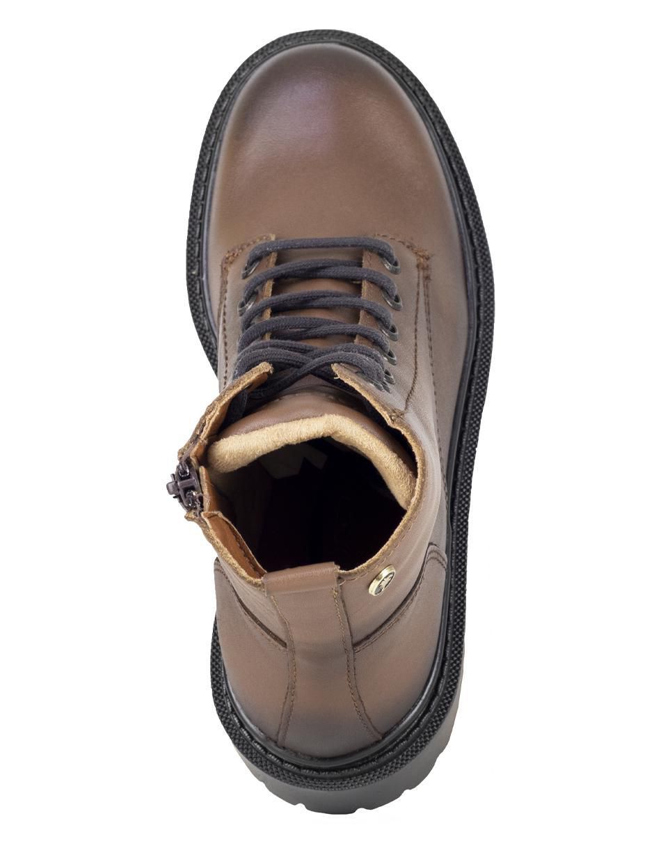 Bota arriba del tobillo de piel para mujer 6