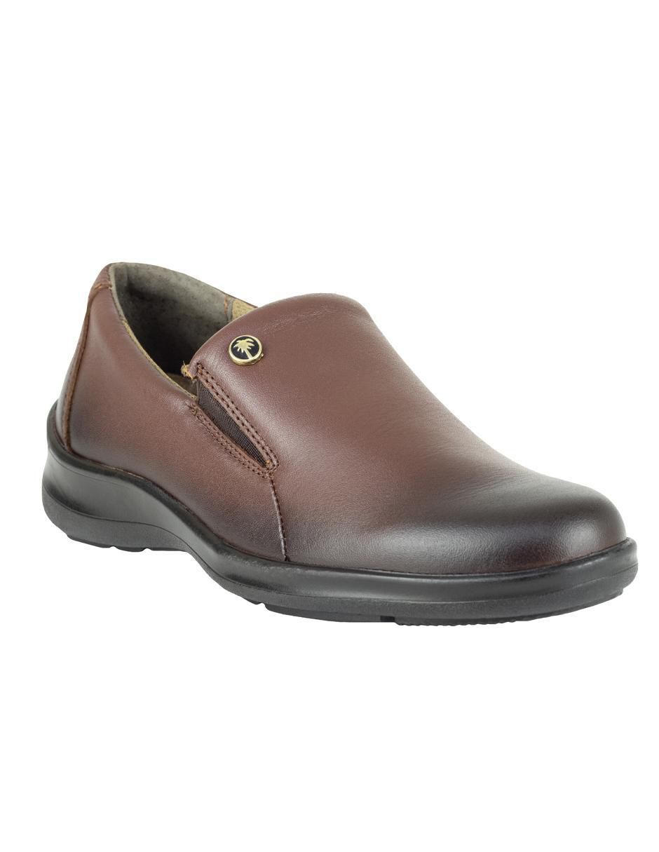 Mocasín de piel para mujer