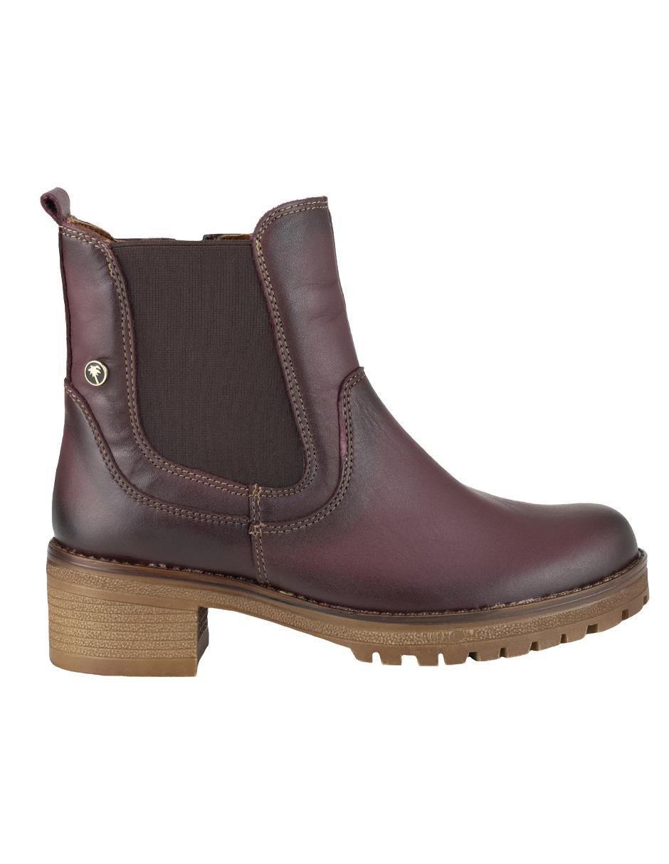 Bota arriba del tobillo de piel para mujer 2