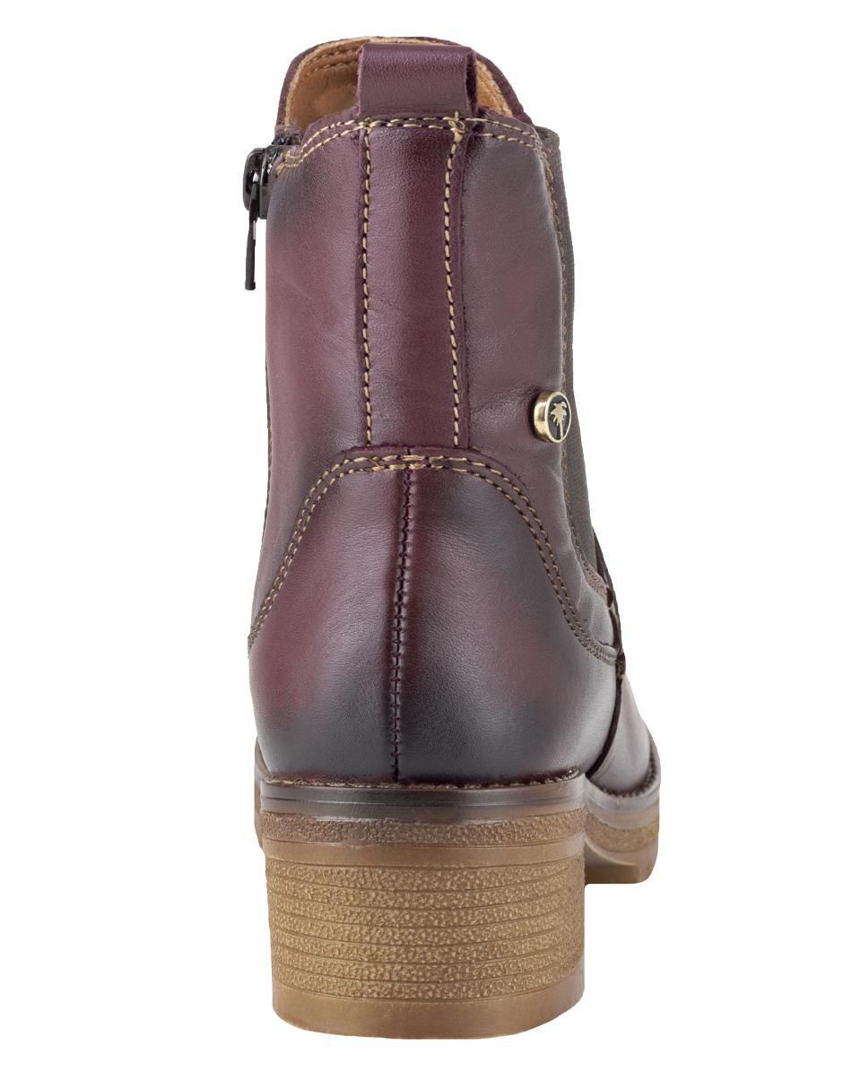 Bota arriba del tobillo de piel para mujer 5