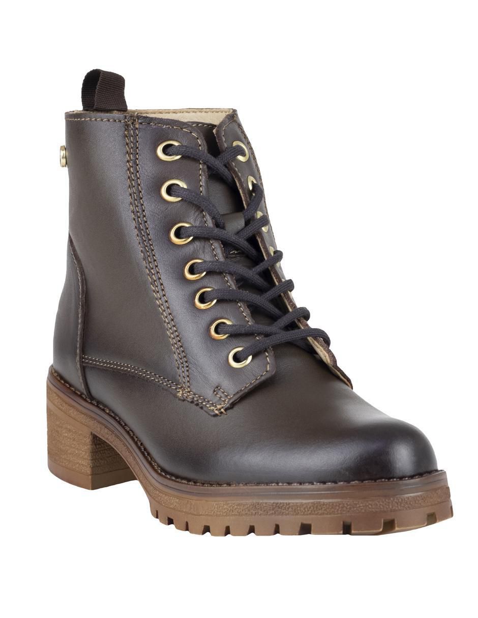 Bota arriba del tobillo de piel para mujer