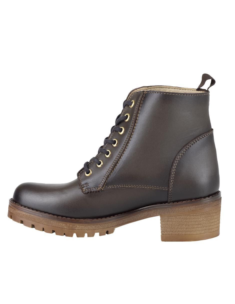 Bota arriba del tobillo de piel para mujer 3
