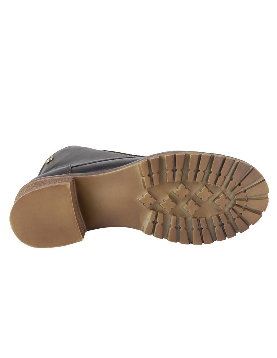 Bota arriba del tobillo de piel para mujer 4