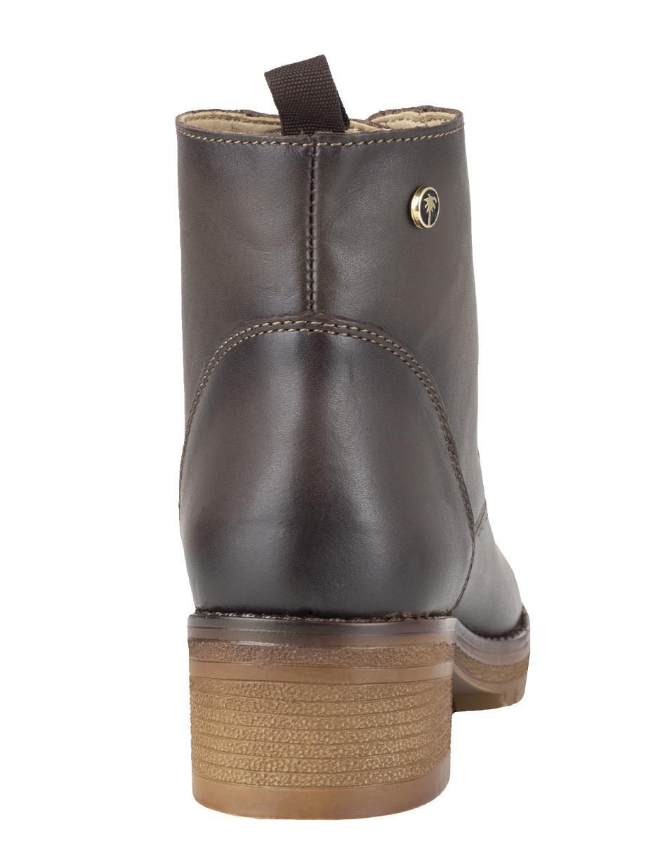 Bota arriba del tobillo de piel para mujer 5