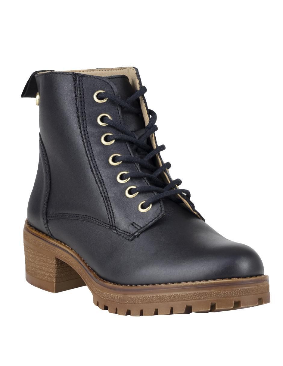 Bota arriba del tobillo de piel para mujer