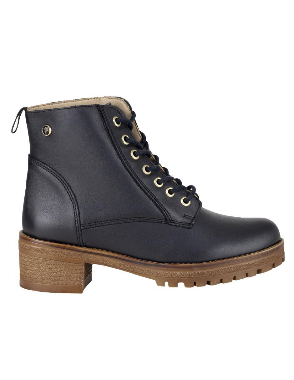 Bota arriba del tobillo de piel para mujer 2