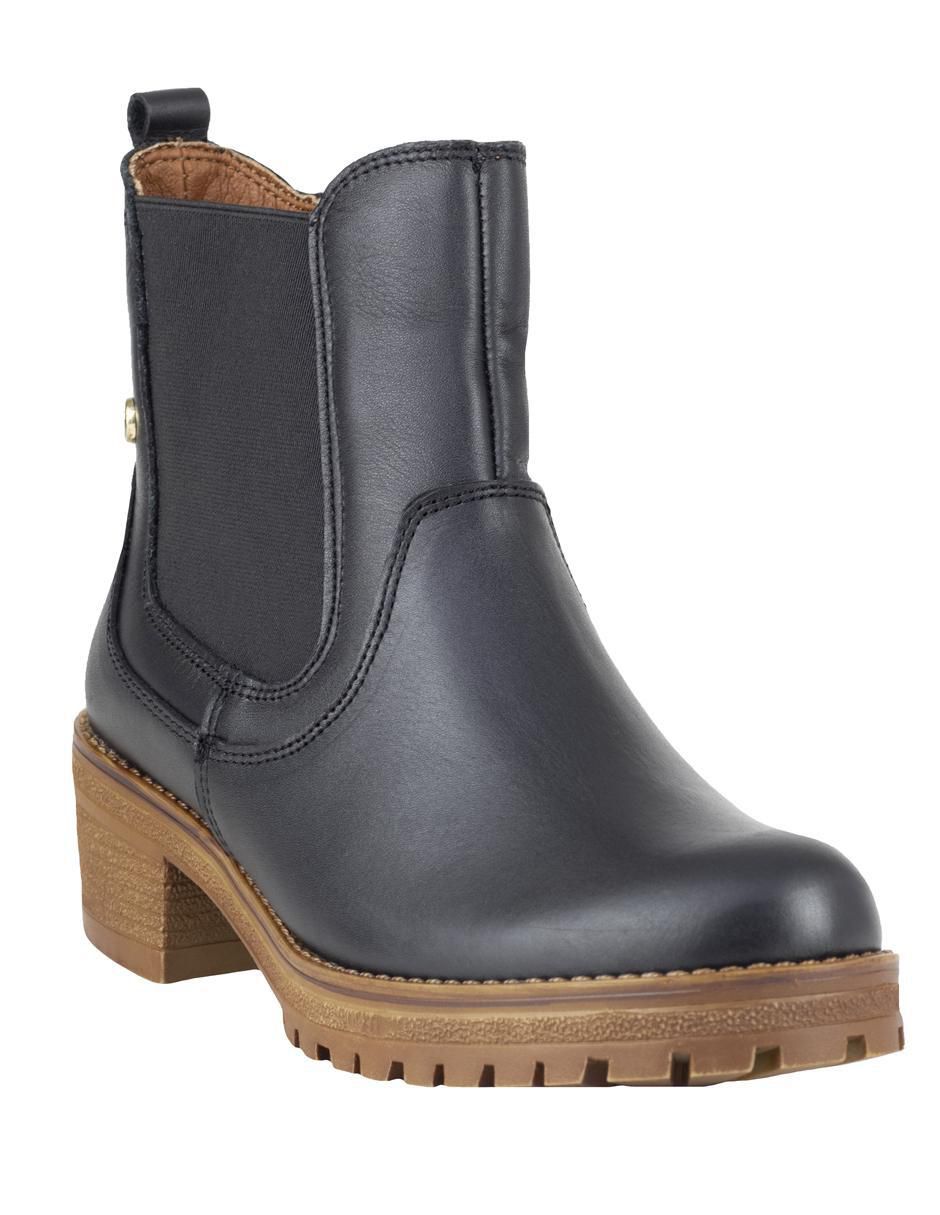 Bota arriba del tobillo de piel para mujer